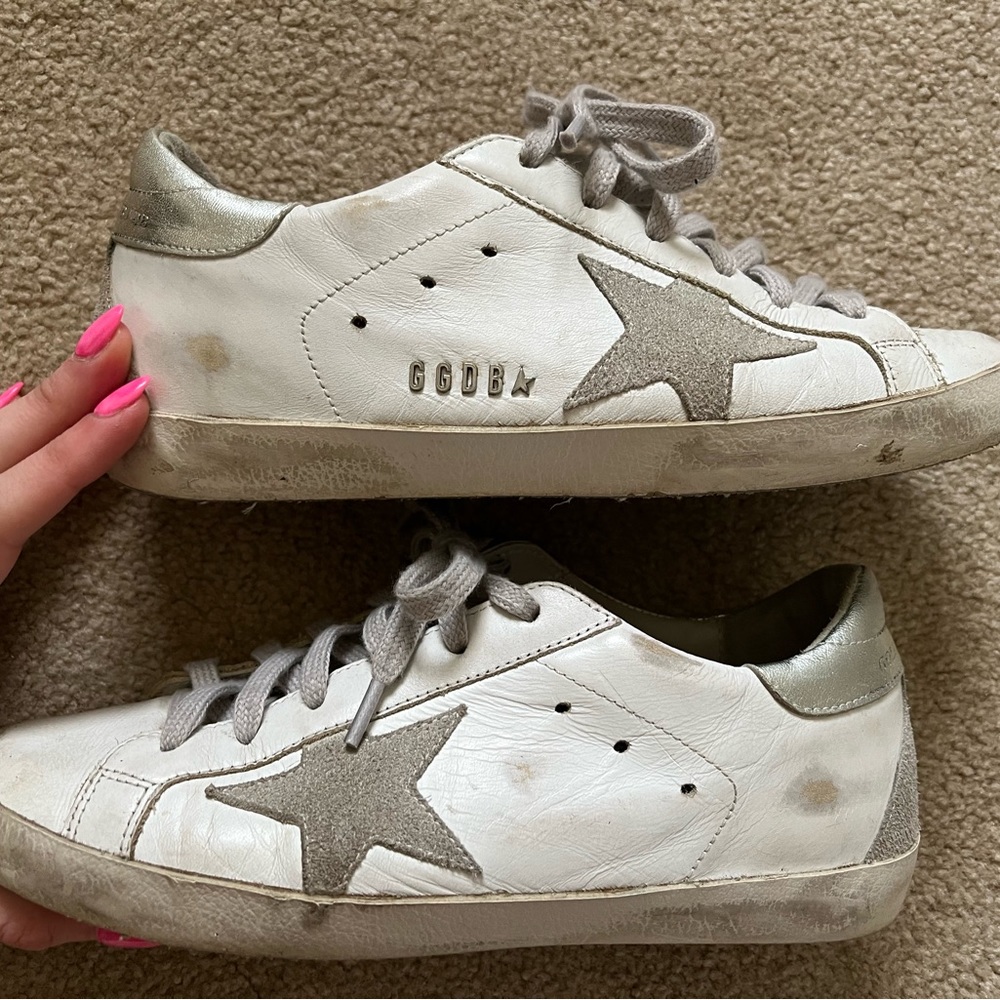Grey/silver Golden Goose Superstar size 37